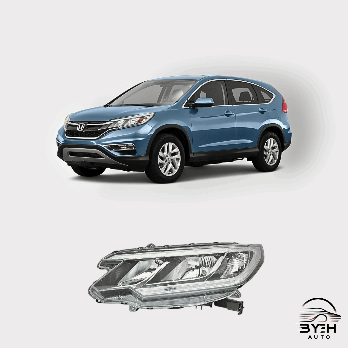 2015-2016 Honda CR-V 4th Generation Headlight - Single Unit - BYEH AUTO