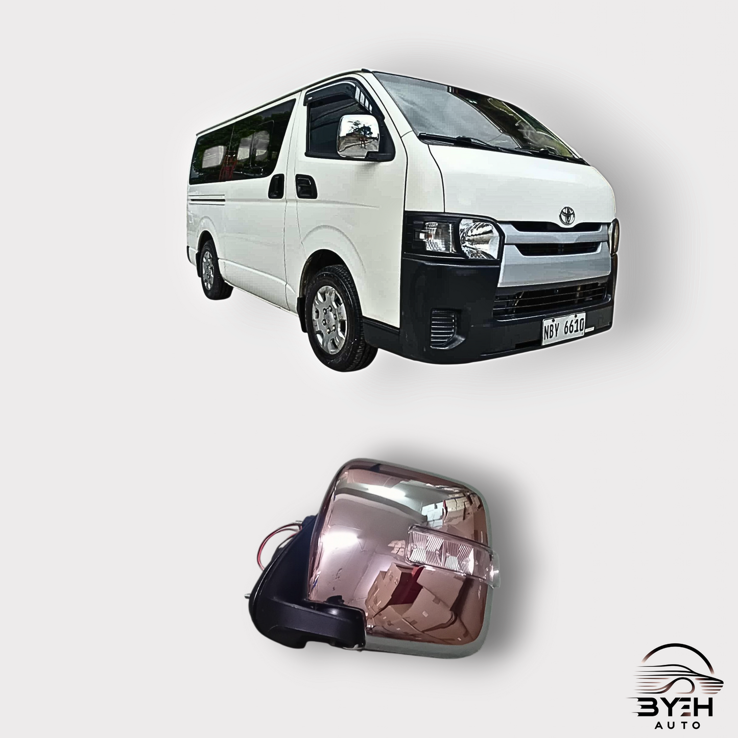 2005 - 2019 Toyota Hiace H200 Side Mirror With Indicator