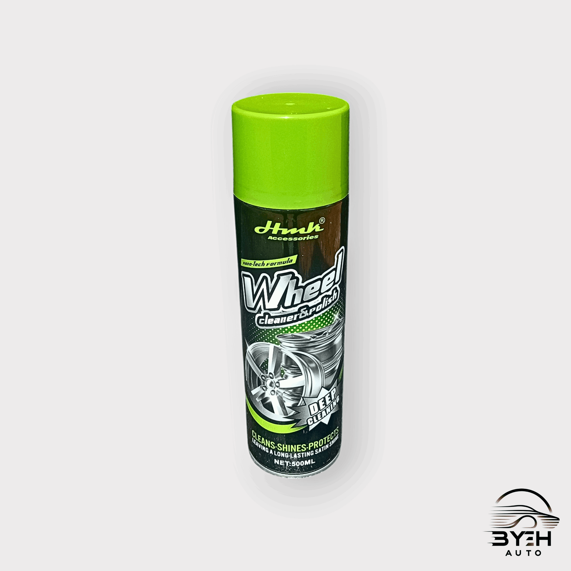🔥 500ml Automotive Wheel Cleaner & Polish Car Rim Foam Cleaning Brightening Spray / Pengilat Rim Tayar 🚗 - BYEH AUTO