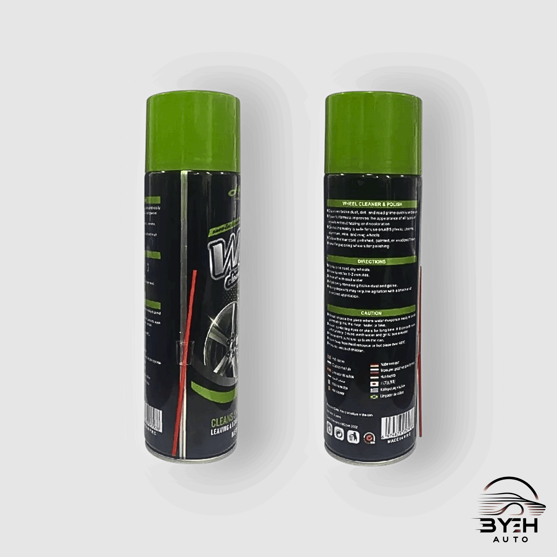 🔥 500ml Automotive Wheel Cleaner & Polish Car Rim Foam Cleaning Brightening Spray / Pengilat Rim Tayar 🚗 - BYEH AUTO