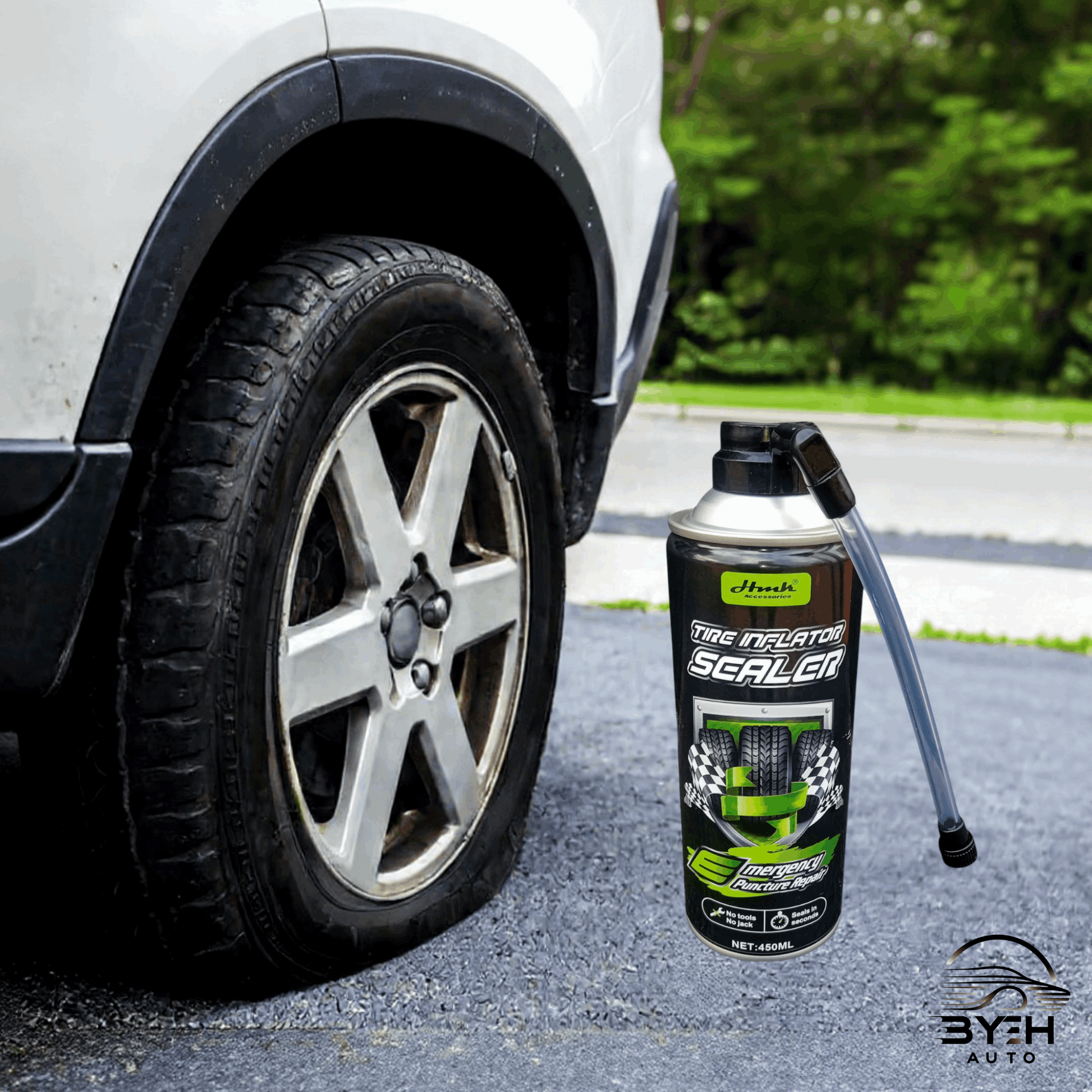 🔥 TIRE INFLATION SEALER 🚗 - BYEH AUTO