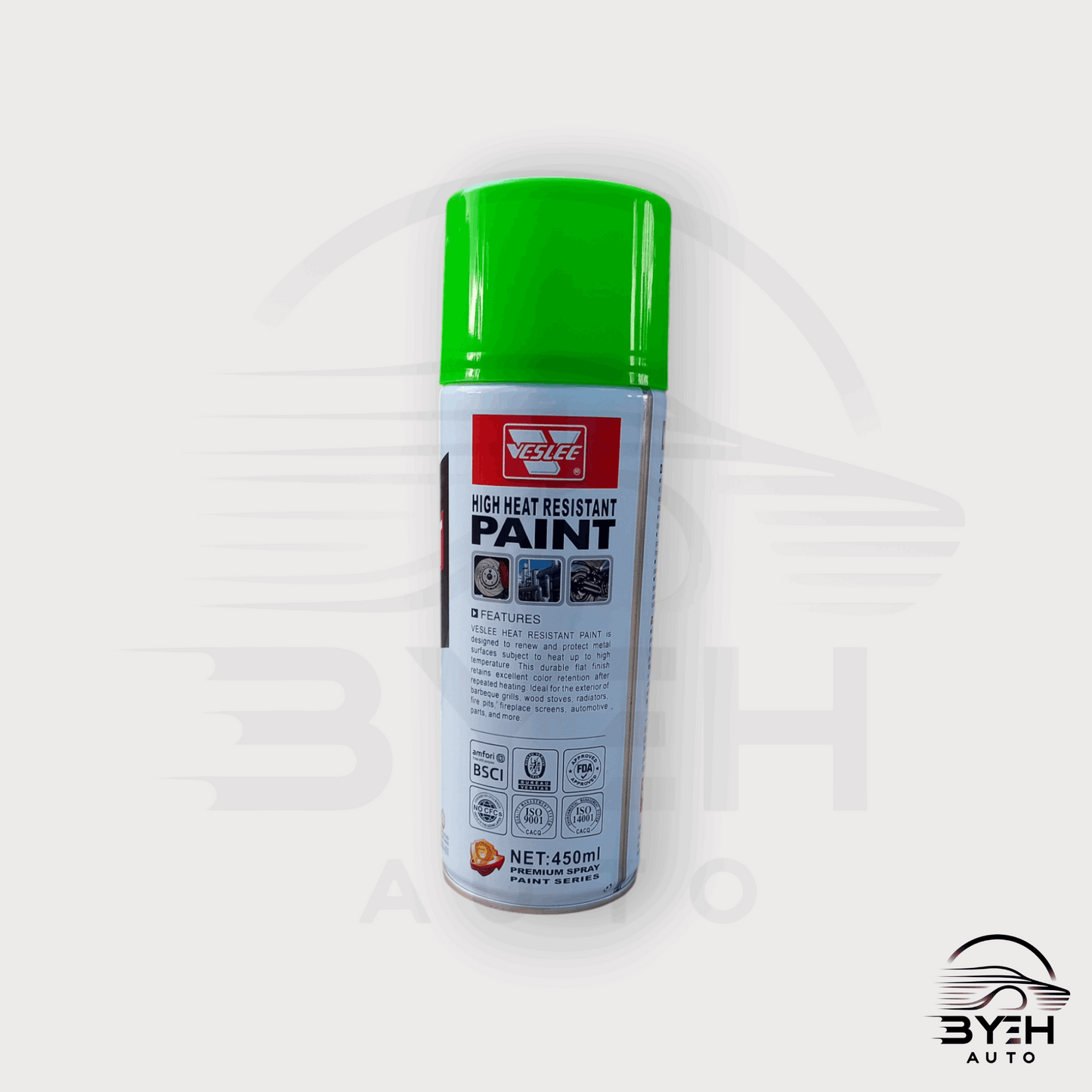Veslee Heat Resistant Spray Paint
High-Temperature Protection for Various Surfaces - BYEH AUTO