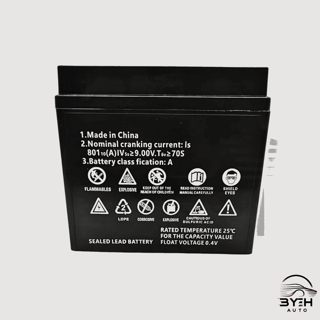 Motorcycle Battery 12N9-BS - BYEH AUTO