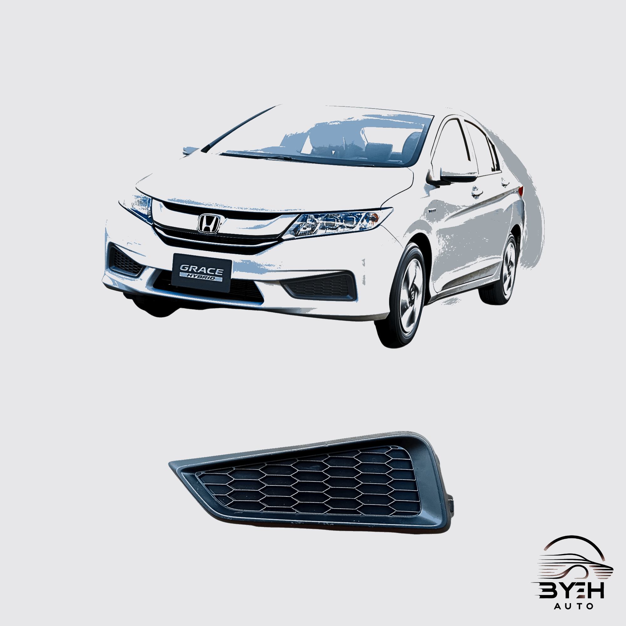 Sleek Fog Lamp Cover for Honda Grace 2015-2018 – BYEH AUTO