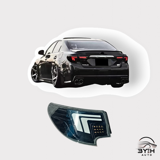 2013 - 2018 Toyota Mark X GRX130 LED Black Taillamps