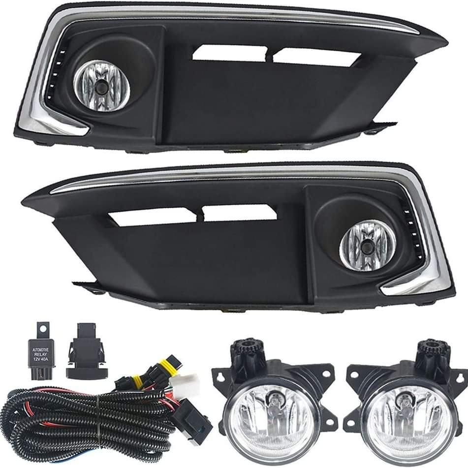 2020 Honda Civic Coupe/Sedan with H8 Bulbs+Front Bumper Fog Light Covers+Harness Switch Kit