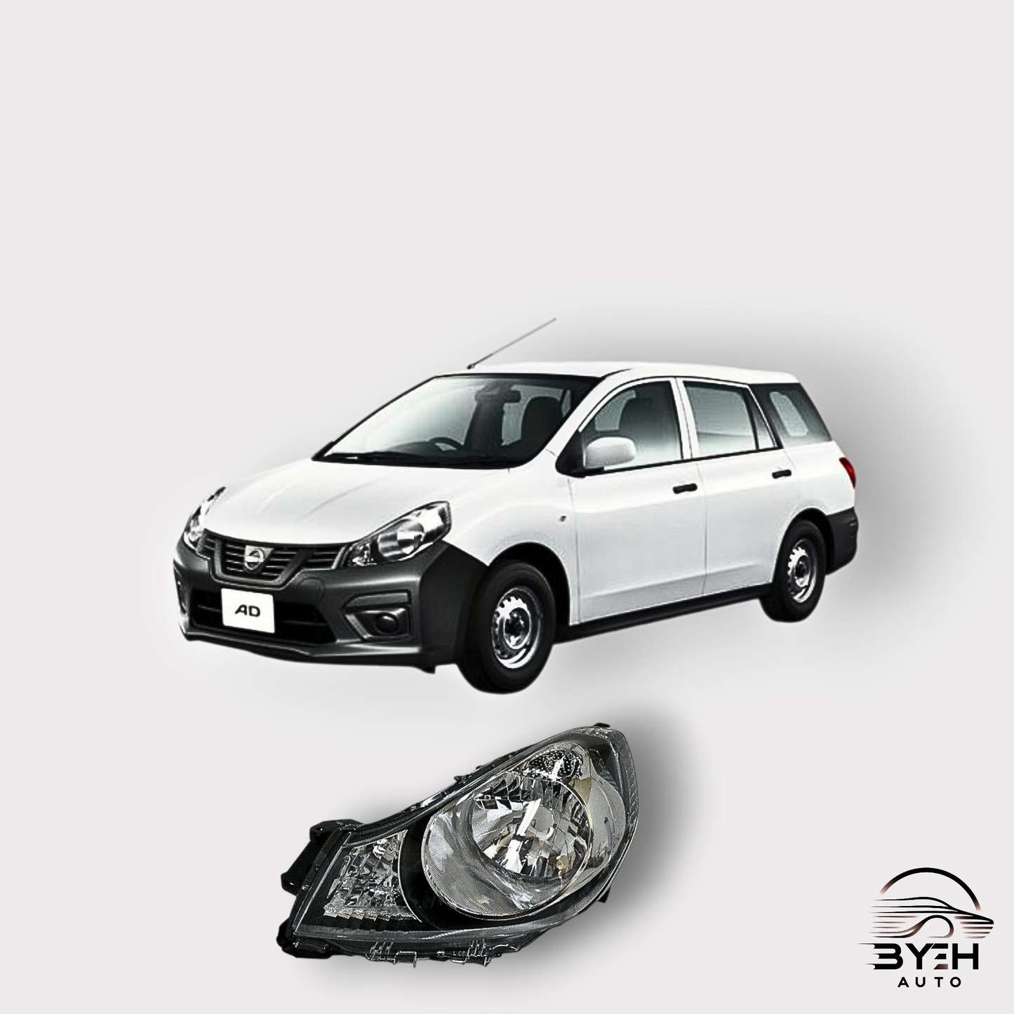 Nissan AD Wagon/ Mazda Familia Van/ Mitsubishi Lancer Cargo Headlight 2007 - 2023 CBF-VJY12, DBF-VY12, DBF