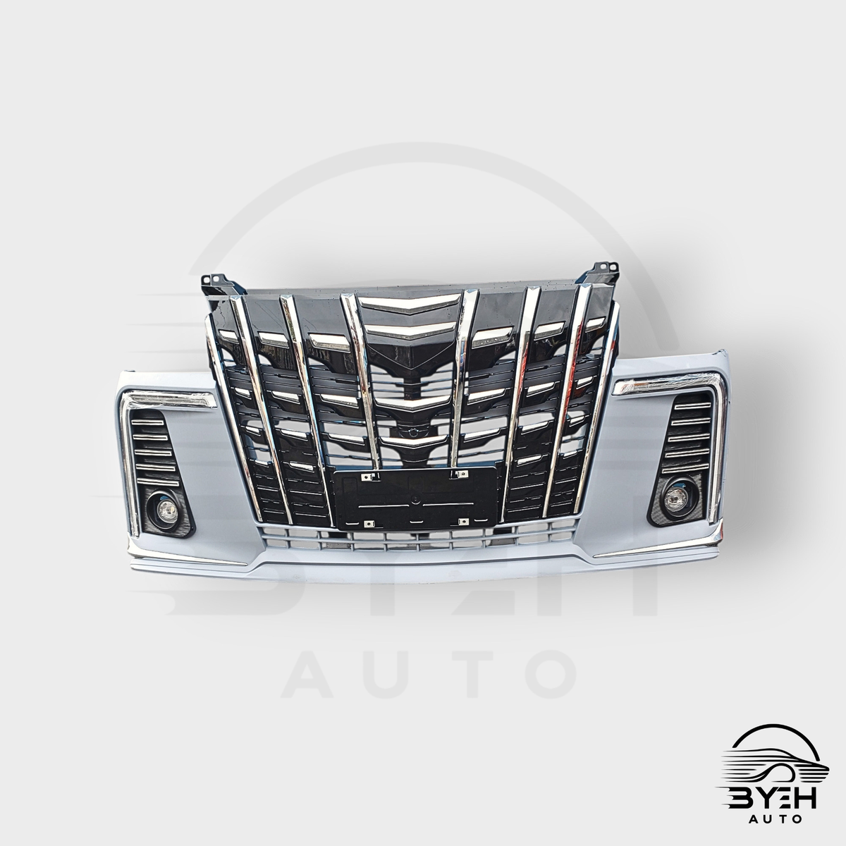 2004–2025 Toyota Hiace H200 Front Bumper – Alphard Style