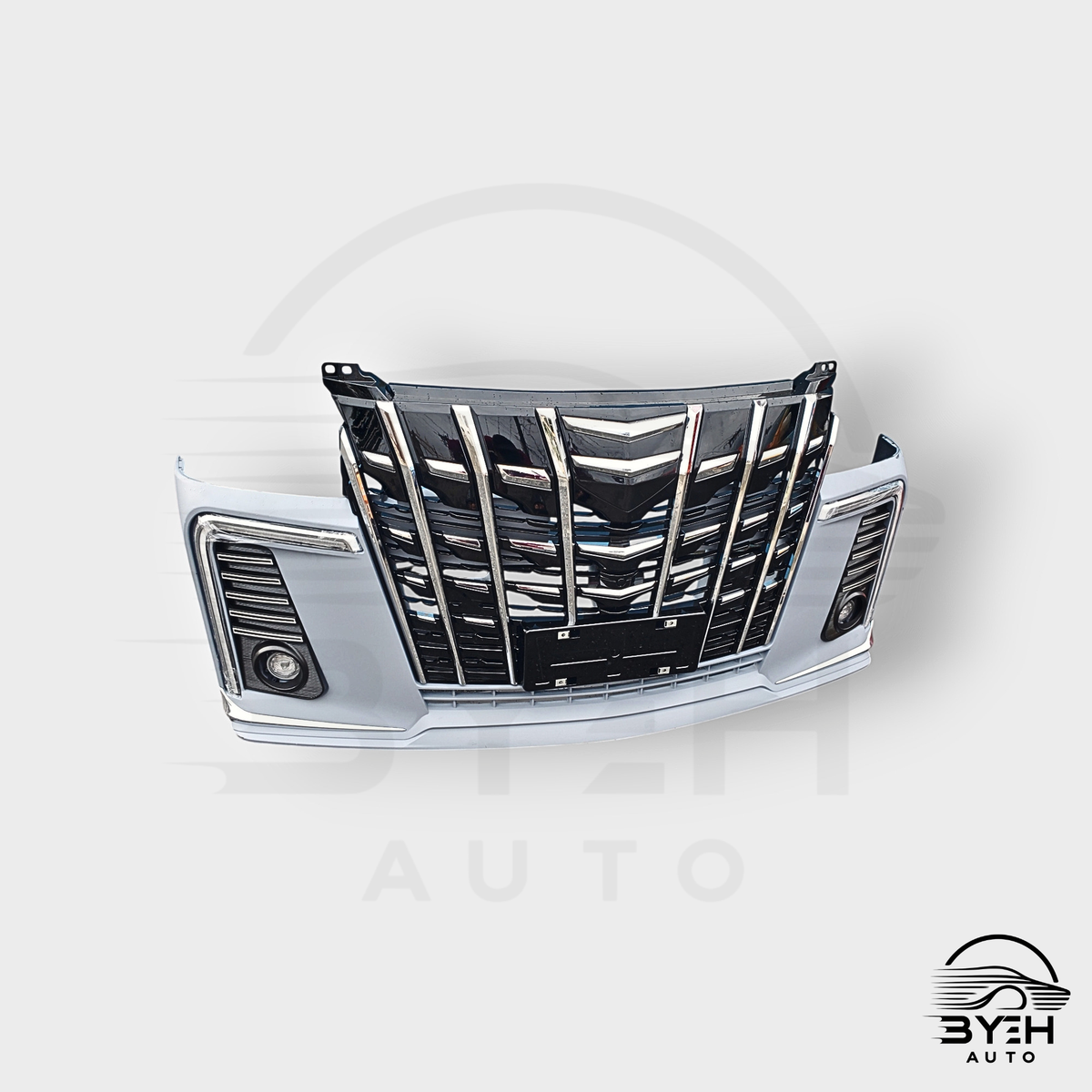 2004–2025 Toyota Hiace H200 Front Bumper – Alphard Style