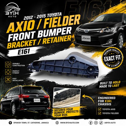 2012–2015 Toyota Axio/Fielder Front Bumper Bracket/Retainer E161 Pair