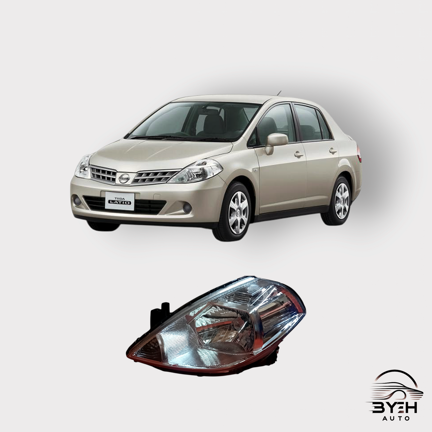 Nissan Tiida C11/SC11 (2004-2008) headlight