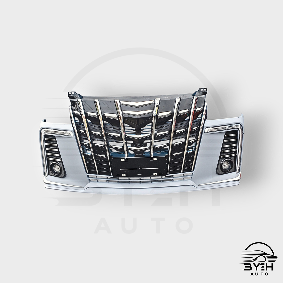 2004–2025 Toyota Hiace H200 Front Bumper – Alphard Style