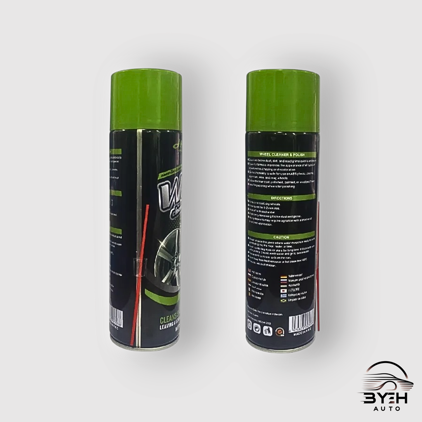 🔥 500ml Automotive Wheel Cleaner & Polish Car Rim Foam Cleaning Brightening Spray / Pengilat Rim Tayar 🚗