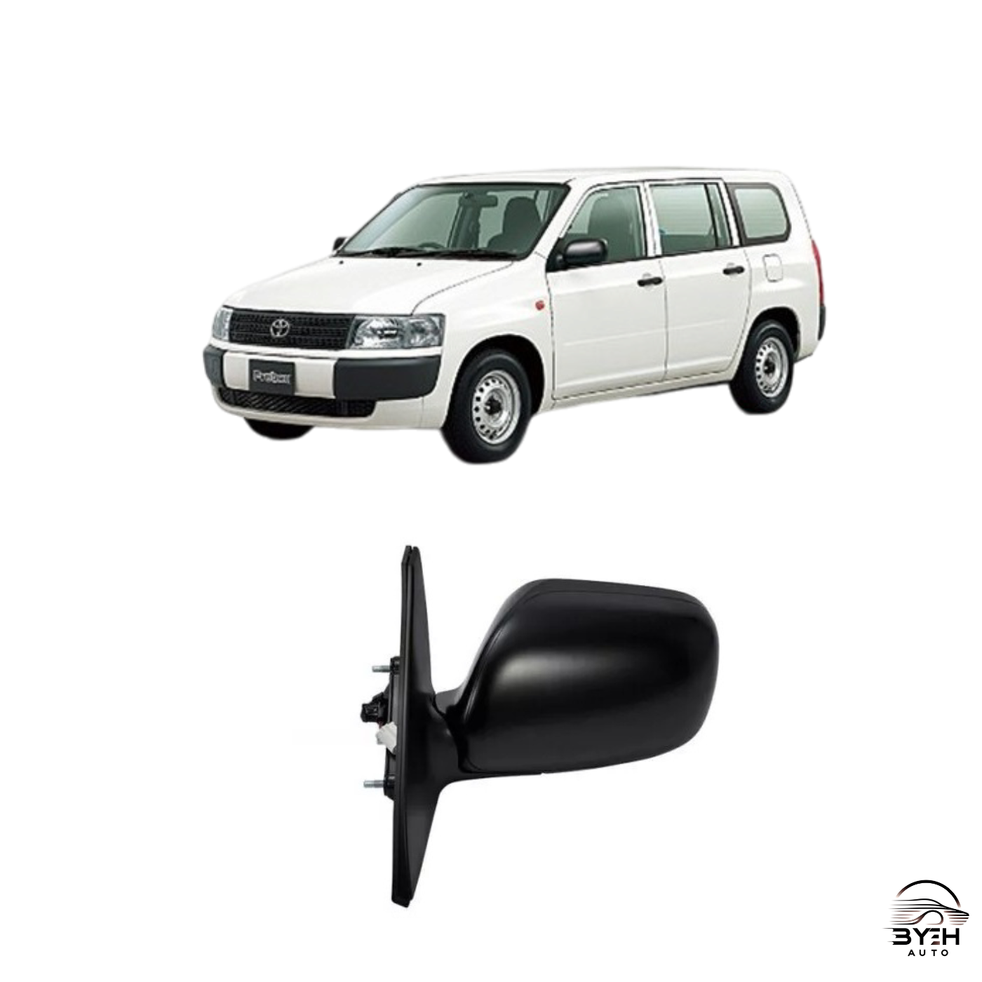 Toyota Probox/Succeed 2002 - 2023 Fully - Powered Side Mirror Assembly (160 Series)