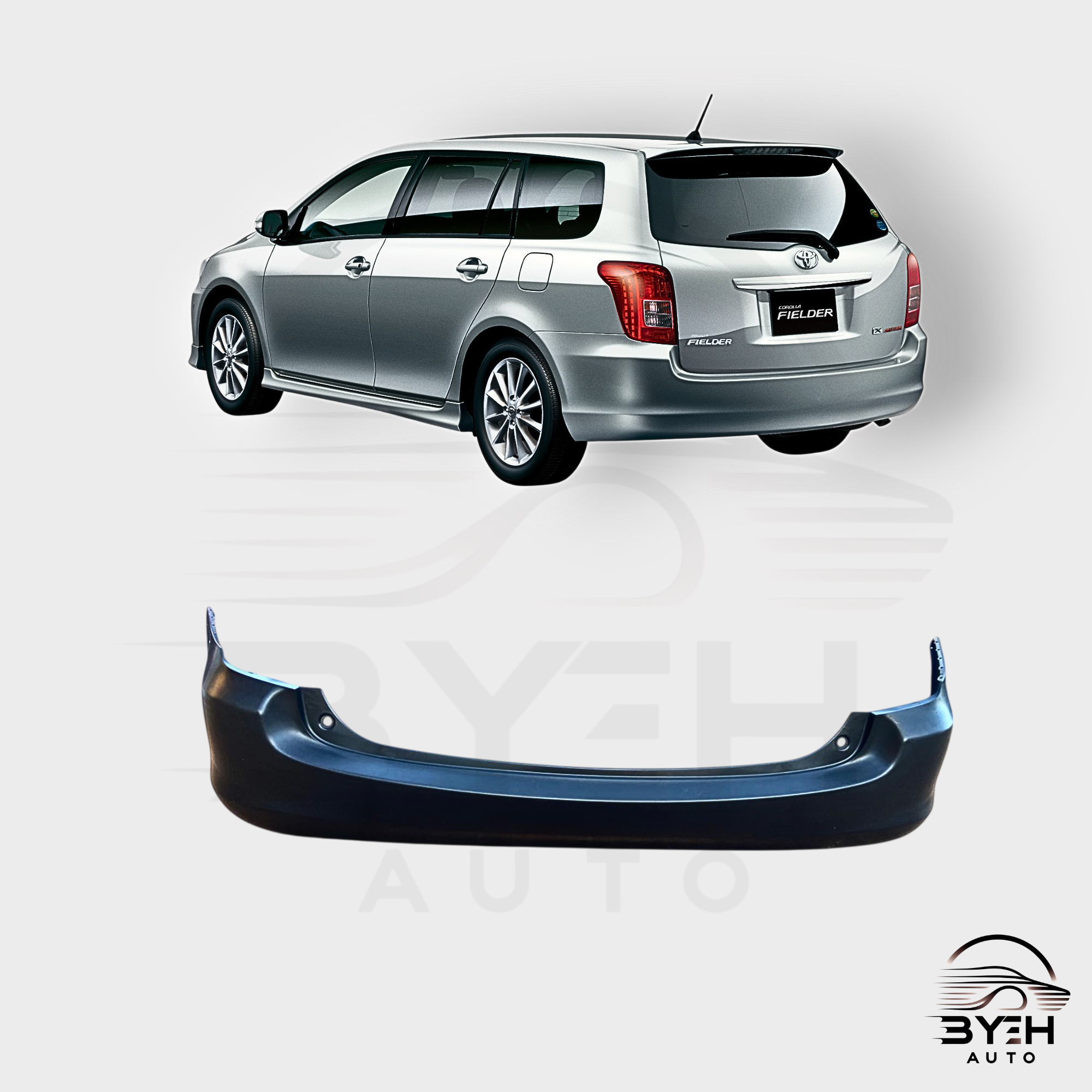 2006–2012 Toyota Fielder (NZE141) Rear Bumper – BYEH AUTO